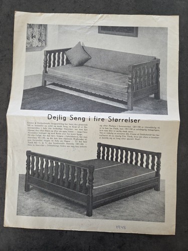 Clipping vintage 1948 - vintage, danish