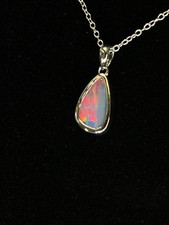 Natural Red on Black Opal