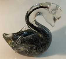 Vintage BLACK & SILVER GLASS