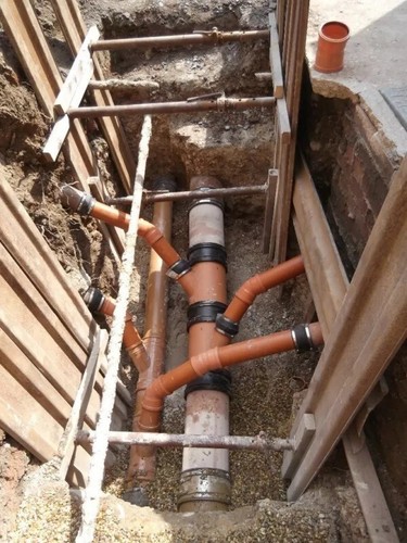 Groundworks service drains - groundworks,