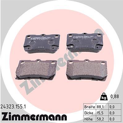 Zimmermann 24323 155 - zimmermann, brake
