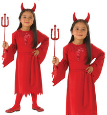 Girls Little Devil Costume