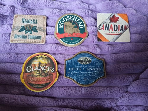 Various canadian beer mats - 5,