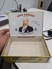 Vintage King Edward Imperial The Seventh 50 Cigar Box Empty Swisher Product