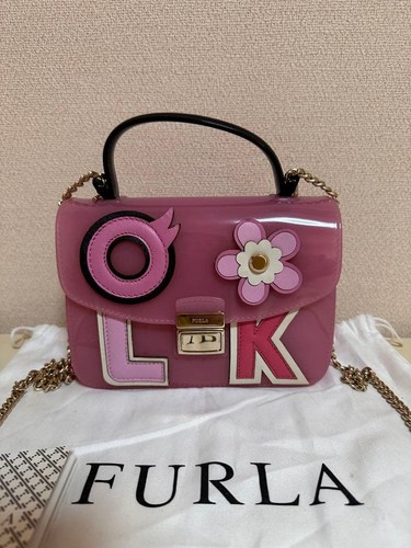 Furla candy bag - purple, leather