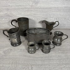 Job Lot Pewter Tankards Jugs &