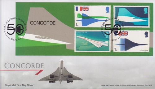 Fdc 2026 concorde 50th - fdc,