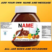 PERSONALISED NUTELLA LABEL -