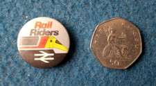 Rail riders pin badge - rail,