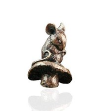 Bronze Miniature Figures - Mouse on Toadstool - Butler & Peach 2045