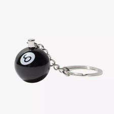 8 Ball Keychain Key Ring