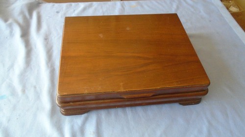 Mahogany cutlery box - box, large