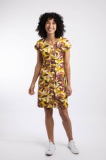 Weird Fish Tallahassee Printed Jersey Dress