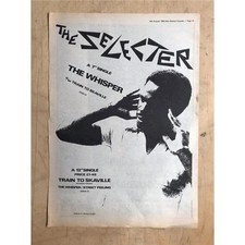 SELECTER THE WHISPER POSTER SIZED original SKA/TWO TONE music press advert from 