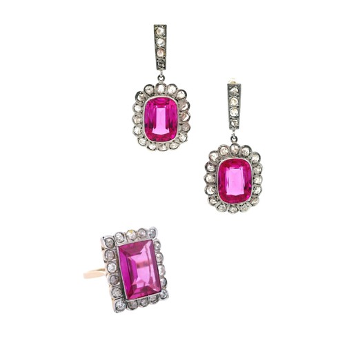 Antique 18kt gold platinum - antique,