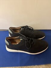 LADIES UN RIO SPRINT CLARKS Navy Nubuck UP WALKING SNEAKERS SPORTS Uk 7 1/2 D