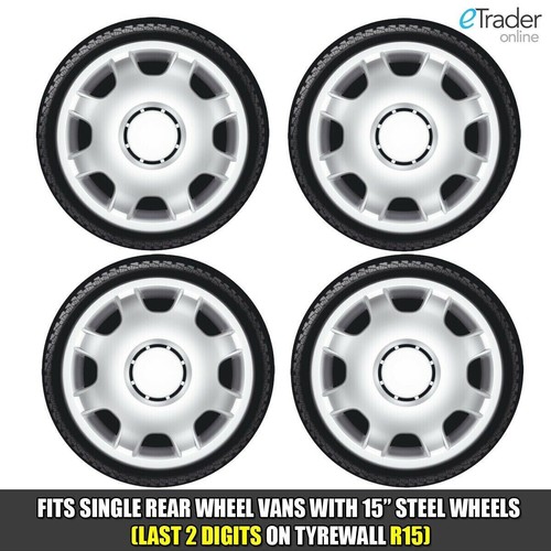 Domed van inch wheel - 4, 15"
