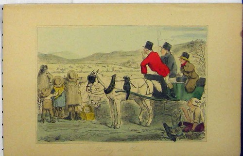Original old antique print - antique,