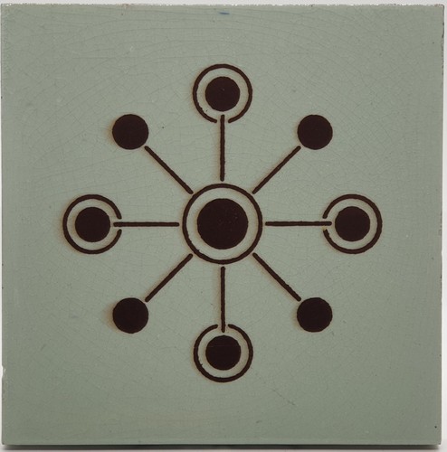 Antique fireplace tile block - fireplace,