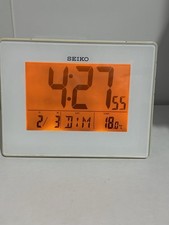 Seiko LCD digital alarm clock, QHL057W in a Good Condition