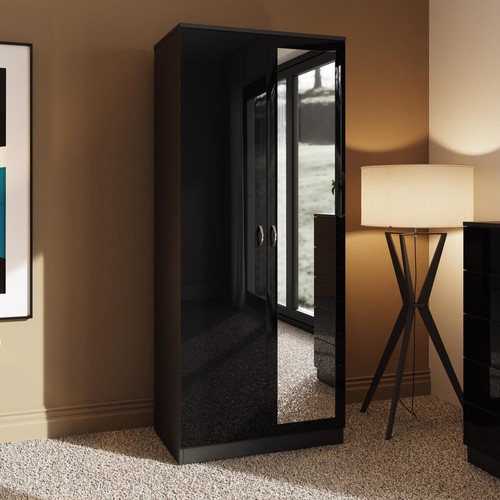 Door double wardrobe with - double,