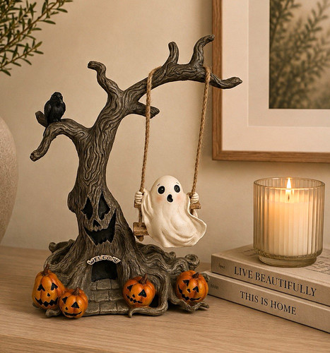 Halloween tree ornament ghost - ornament,
