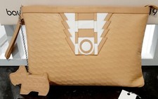 Radley by Holly Fulton Tan Leather Clutch Handbag With Charm Mirror