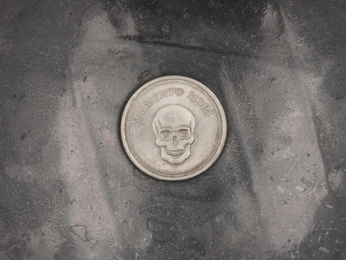 Hand struck memento mori - memento,