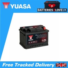 Yuasa YBX3075 SMF Battery - 12V 60Ah 550CCA - 3Yr Warranty