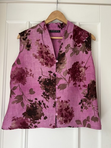 Alex 100 linen pink mix - linen,