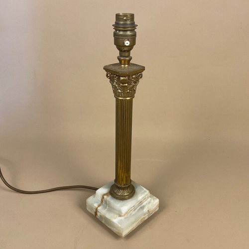 Antique onyx marble - onyx, brass