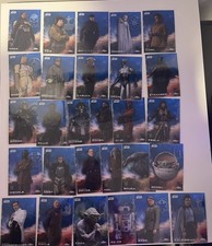 2025 Topps Star Wars Chrome Sapphire Base Lot - 27 Cards - Yoda, Grogu, R2-D2 &