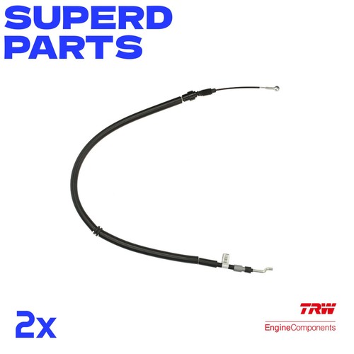 Handbrake cable rear r - 2x,