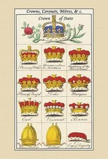 Crowns, Coronets and Mitres Hugh Clark Poster Print