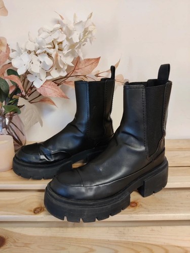Women black faux - black,