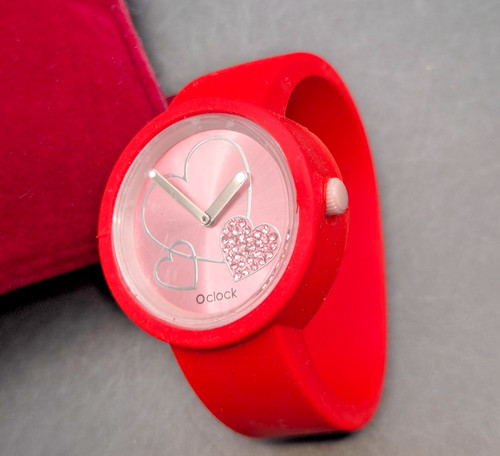Bag clock pink - bag, dial