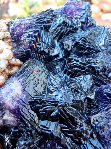 Blue john fluorite - fluorite, raw