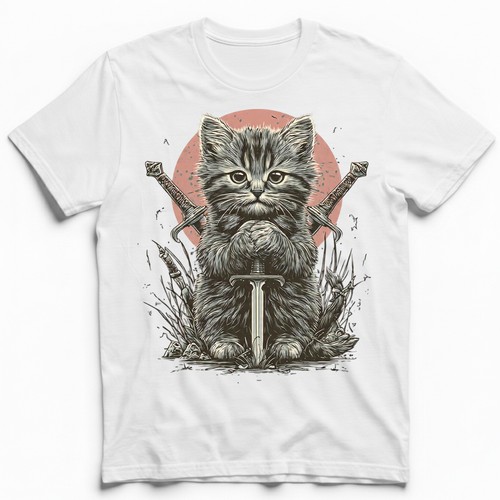 Warrior cat samurai sword - samurai,
