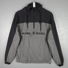 Karl Kani 1/4 Zip Jacket Hooded Pullover Size S (0351)