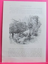 PICTURESQUE EUROPE WOODCUT -