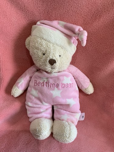 Mothercare pink bedtime bear - pink,