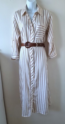 Zara cream brown - zara, striped