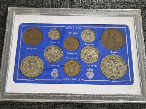 Cased george 1944 coin set - george,
