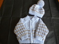 Hand Knitted Baby Cardigan &