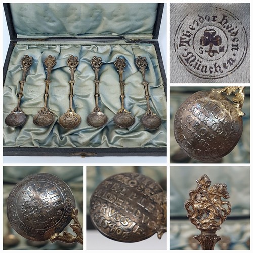 Antique cased set german - antique, 6