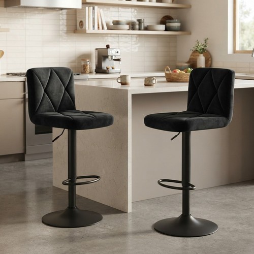 Modern matt black swivel bar - black,