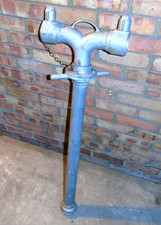TWIN OUTLET ALUMINIUM 2.5" FIRE HYDRANT WATER STANDPIPE UK STANDARD