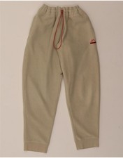 SUPERDRY Womens Fleece Tracksuit Trousers Joggers UK 16 Large  Beige G004