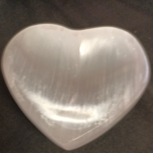 Selenite morocco heart - morocco,