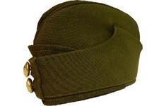 WWII Khaki side cap war time